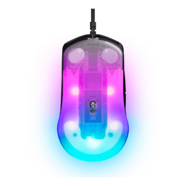 Rival 3 Gen 2, 3 RGB Zones, 8500-dpi, Wired, Black, Optical Gaming Mouse