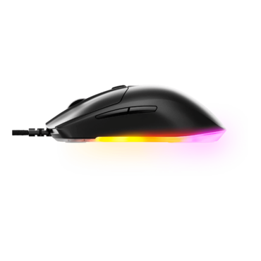 Rival 3 Gen 2, 3 RGB Zones, 8500-dpi, Wired, Black, Optical Gaming Mouse
