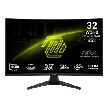 MAG 321CQF E18, Curved, 31.5&quot; Rapid VA, 2560 x 1440 (QHD), 0.5 ms, 180Hz, Gaming Monitor
