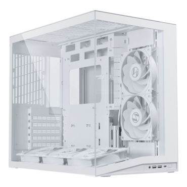 O11 DYNAMIC MINI V2 Flow, Tempered Glass, No PSU, ATX, White, Mini Tower Case