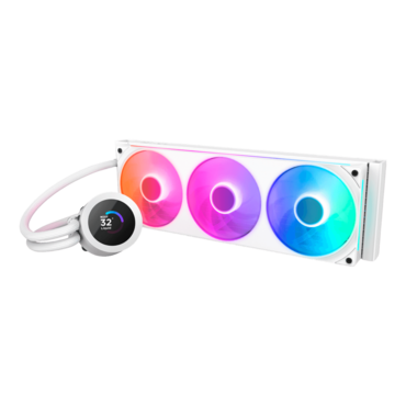 Kraken Plus 360 RGB, White, 360mm Radiator, Liquid Cooling System