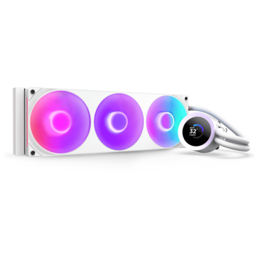 Kraken Plus 360 RGB, White, 360mm Radiator, Liquid Cooling System