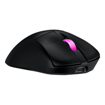 ROG Keris II Origin, 3 RGB Zones, 42000-dpi, Wired/Bluetooth/Wireless, Black, Optical Gaming Mouse