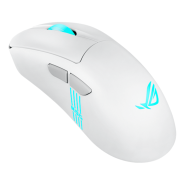 ROG Keris II Origin, 3 RGB Zones, 42000-dpi, Wired/Bluetooth/Wireless, Moonlight White, Optical Gaming Mouse