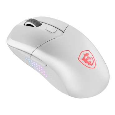 VERSA 300 ELITE WIRELESS WHITE, RGB, 26000-dpi, Wired/Bluetooth/Wireless, White, Optical Gaming Mouse