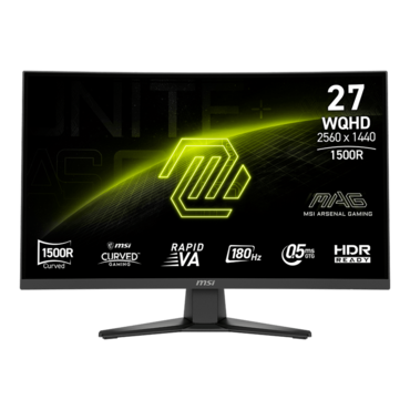 MAG 275CQF E18, Curved, 27&quot; Rapid VA, 2560 x 1440 (QHD), 0.5 ms, 180Hz, Gaming Monitor
