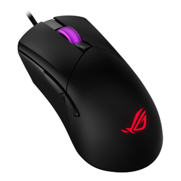 ROG Gladius III Core, 2 RGB Zones, 12000-dpi, Wired, Black, Optical Gaming Mouse