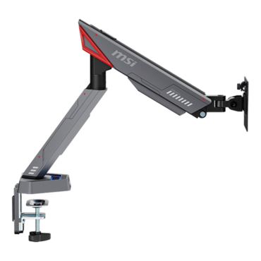 MPG MT161R, 17" - 45" Screens, Matte Black/Painted Grey, RGB Single Monitor Arm