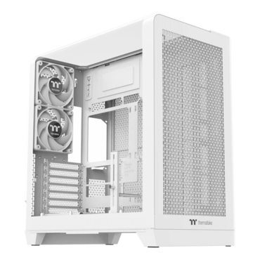 View 390 Air Snow, Tempered Glass, No PSU, ATX, White, Mid Tower Case