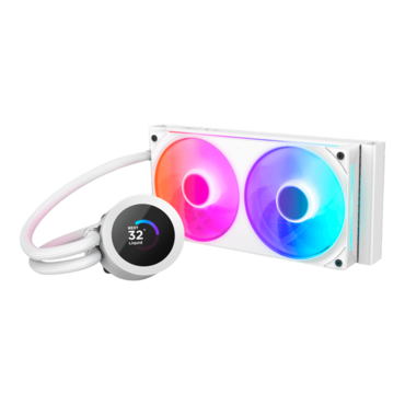 Kraken Plus 240 RGB, White, 240mm Radiator, Liquid Cooling System