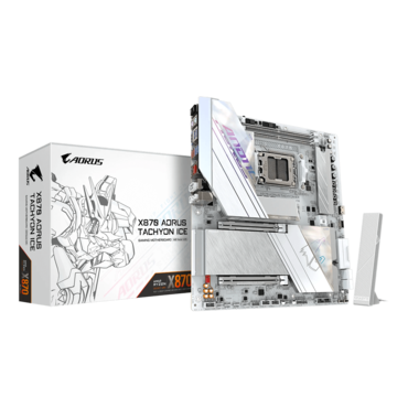 X870 AORUS TACHYON ICE, AMD X870 Chipset, AM5, ATX Motherboard
