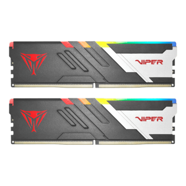 48GB (2 x 24GB) Viper Venom RGB DDR5 6000MT/s, CL30, Black/Silver, RGB LED, DIMM Memory