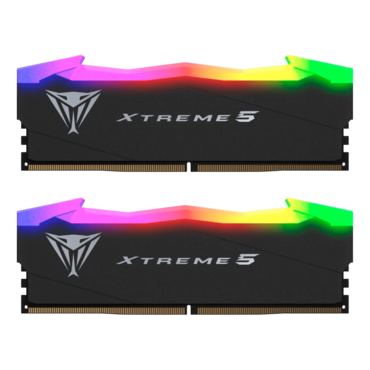 32GB (2 x 16GB) Viper Xtreme 5 RGB DDR5 6400MT/s, CL32, Black, RGB LED, DIMM Memory