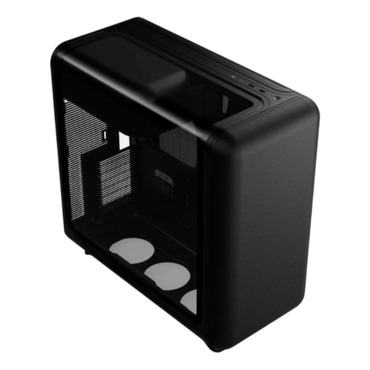 X50, Tempered Glass, No PSU, E-ATX, Pitch Black, Mid Tower Case