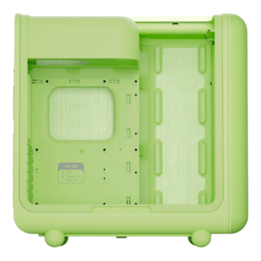 X50, Tempered Glass, No PSU, E-ATX, Matcha Milk, Mid Tower Case