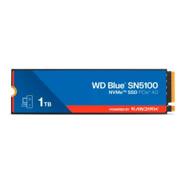 1TB WD Blue SN5100, 7100 / 6700 MB/s, 3D CBA NAND, PCIe NVMe 4.0 x4, M.2 2280 SSD