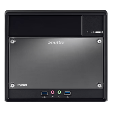 SH610R4, Intel® H610 Chipset, 2x DDR4 DIMM, 1x M.2 NVMe, 2x 3.5" HDD, 1x 5.25" ODD, 300W 80 PLUS Bronze PSU, XPC Cube PC Barebone