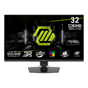 MAG 322URDF E16, DisplayHDR™ 400, 31.5&quot; Rapid IPS, 3840 x 2160 (4K UHD), 0.5 ms, Dual Mode 160Hz/320Hz, FreeSync™ Premium Gaming Monitor