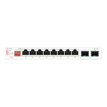 QG-U1080, 2 Port 10G SFP+, 8 Ports 2.5G Unmanaged Switch - TAA Compliant