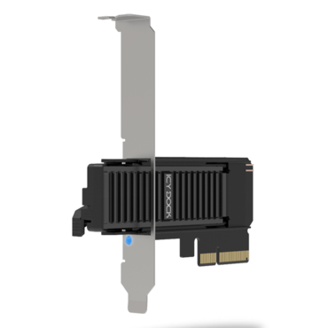 ExpressSlot Core MB305M4P-B, M.2 NVMe SSD to PCIe 4.0 x4 Mobile Rack Adapter Card for PCIe Expansion Slot