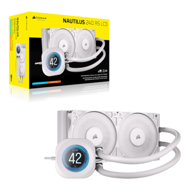 NAUTILUS 240 RS LCD, White, 240mm Radiator, Liquid Cooling System