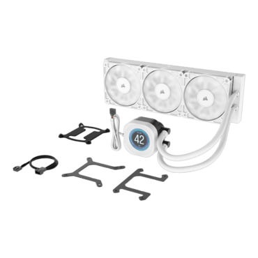 NAUTILUS 360 RS LCD, White, 360mm Radiator, Liquid Cooling System