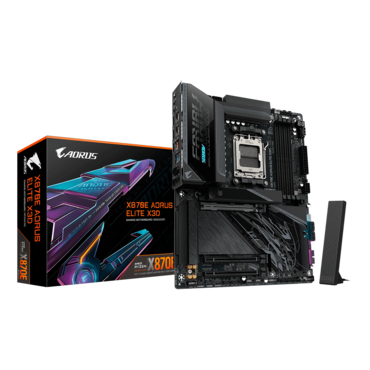 X870E AORUS ELITE X3D, AMD X870E Chipset, AM5, ATX Motherboard