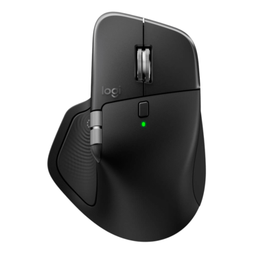MX Master 4, 8000-dpi, Bluetooth/Wireless, Black, Optical Ergonomic Mouse