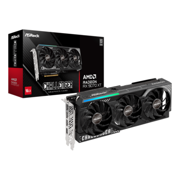 Radeon™ RX 9070 XT Challenger, 2400 - 2970MHz, 16GB GDDR6, Graphics Card