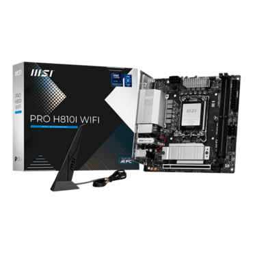 PRO H810I WIFI, Intel® H810 Chipset, LGA 1851, Mini-ITX Motherboard
