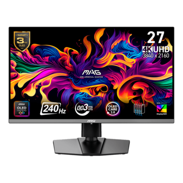MAG 272UP QD-OLED X24, DisplayHDR™ 400, 26.5&quot; QD-OLED, 3840 x 2160 (4K UHD), 0.03 ms, 240Hz, Gaming Monitor