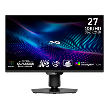 MAG 274UPDF E16M, DisplayHDR™ 1000, 27&quot; Rapid IPS, 3840 x 2160 (4K UHD), 0.5 ms, Dual Mode 160Hz/320Hz, Gaming Monitor
