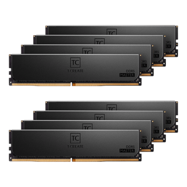 128GB (8 x 16GB) T-CREATE MASTER DDR5 6000MHz, CL32, Black, DIMM Memory - TAA Compliant