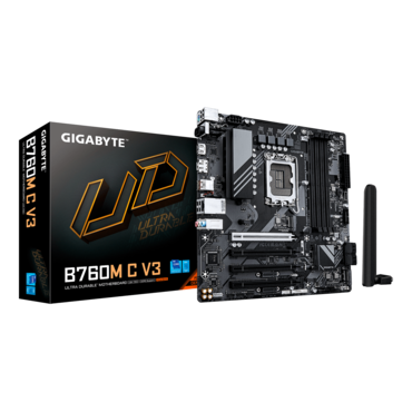 B760M C V3, Intel® B760 Chipset, LGA 1700, microATX Motherboard
