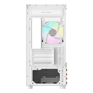 View 170 WS ARGB, Tempered Glass, No PSU, microATX, Snow, Mini Tower Case