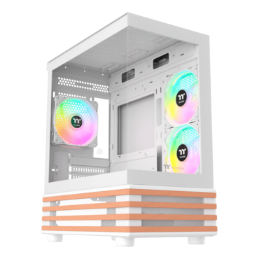 View 170 WS ARGB, Tempered Glass, No PSU, microATX, Snow, Mini Tower Case