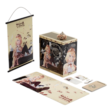 Watson Amelia Y40 + Desk Pad Bundle, Tempered Glass, No PSU, ATX, Beige/Black, Mid Tower Case