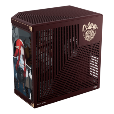 Metaphor: ReFantazio Y70, Tempered Glass, No PSU, E-ATX, Burgundy/Black, Mid Tower Case