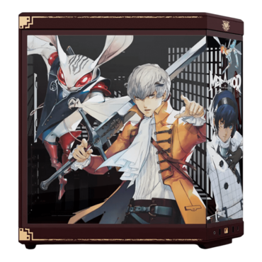 Metaphor: ReFantazio Y70, Tempered Glass, No PSU, E-ATX, Burgundy/Black, Mid Tower Case