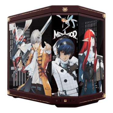 Metaphor: ReFantazio Y70, Tempered Glass, No PSU, E-ATX, Burgundy/Black, Mid Tower Case