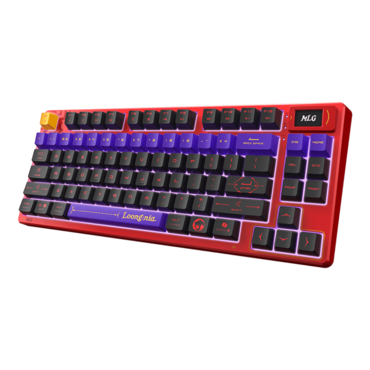 FORGE TKL WIRELESS MLG EDITION, RGB, KTT Purple Star Linear, Wired/Bluetooth/Wireless, Red/Black, Mechanical Gaming Keyboard