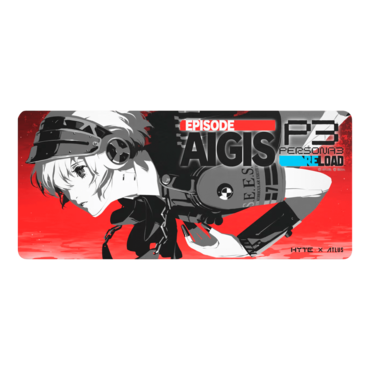 Persona 3 Reload Aigis, Polyurethane Rubber, Soft Polyester, Red/Black, Gaming Mouse Mat