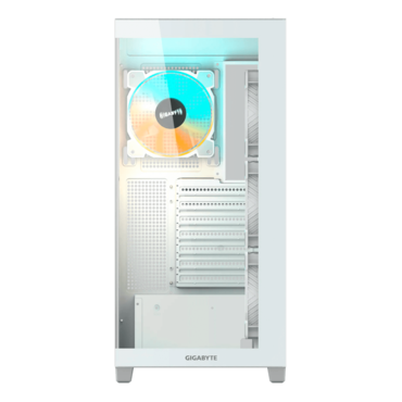 C500 PANORAMIC STEALTH ICE, Tempered Glass, No PSU, ATX, White, Mid Tower Case
