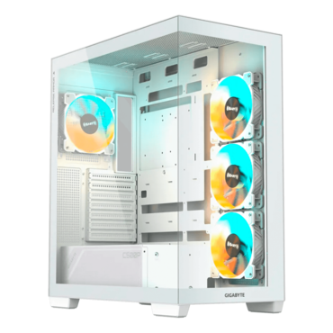 C500 PANORAMIC STEALTH ICE, Tempered Glass, No PSU, ATX, White, Mid Tower Case