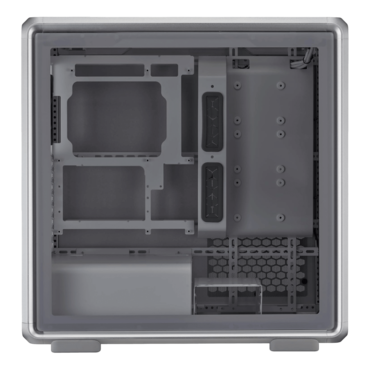 MasterFrame 600, Tempered Glass, No PSU, E-ATX, Silver, Mid Tower Case