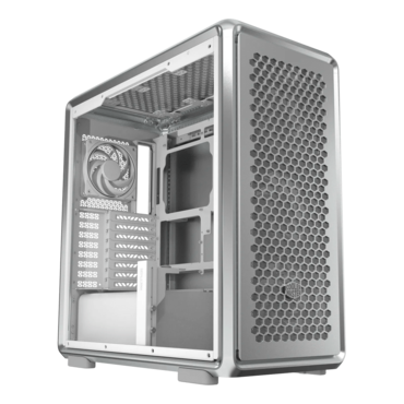 MasterFrame 600, Tempered Glass, No PSU, E-ATX, Silver, Mid Tower Case