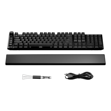 Light Mount Silent Linear, RGB, be quiet! Silent Linear, Wired, Black, Mechanical Gaming Keyboard