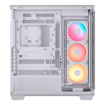 3500X LX-R RGB iCUE LINK, Tempered Glass, No PSU, E-ATX, White, Mid Tower Case