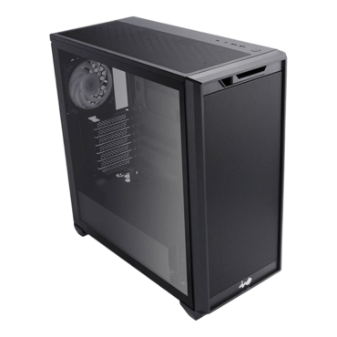 D5, Tempered Glass, No PSU, E-ATX, Black, Mid Tower Case