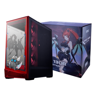 MAG PANO 130R MLG EDITION, Tempered Glass, No PSU, ATX, Red/Black, Mid Tower Case